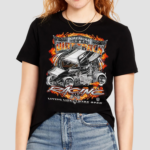 American Dirt Track Racing Living Life Wide Open Shirt