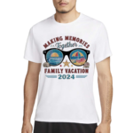 Cute Glasses Making Memories Together Family Vacation 2024 Shirt