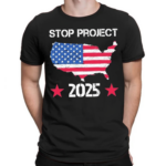 Stop Project 2025 American Flag Vintage Distressed Shirt