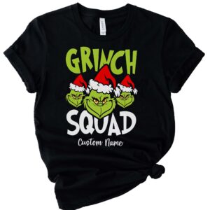 Personalized Grinch Squad For Family Matching Christmas Shirt