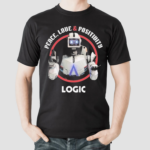 Peace Love And Positivity Logic Robot Shirt