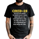 Covid 19 The Tests Are Rigged The Death Count Is False Masks Are Useless Shirt