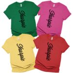 Sharpie Highlighter Group Holiday Costume Teacher Holiday Shirt