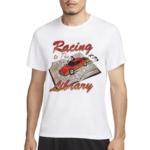 Racing To The Library Read Book Shirt