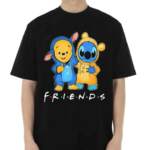 Winnie The Pooh Best Friends And Stitch Fan Painting Shirt