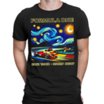 Race Track Starry Night And Formula One Shirt