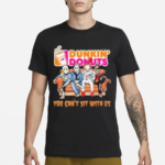 Horror Movie Characters Dunkin Donuts You Can’t Sit With Us Halloween 2024 shirt