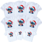 Stitch Matching Christmas Shirts For Family, Stitch Group Costume Shirt