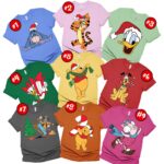 Custom Eeyore Tigger Donald Duck Daisy Duck Winnie The Pooh And Friends Matching Christmas Shirt