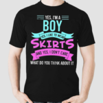 Yes Im A Boy Yes I Like Wear Skirts Femboy Anime Japanese Shirt