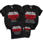 Personalized North Pole Correctional Group Matching Christmas For Family Shirt