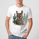 Just Be Nice Dude Armadillo Cactus Rock On Shirt