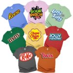 Snickers Jolly Rancher Reese Candy Group Costume Shirt, Candy Group Halloween Costume Shirt