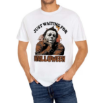 Horror Characters Just Waiting For Halloween 2024 Shirt