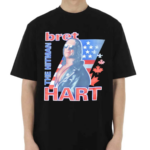 Bret Hart The Hitman Usa Flag And Maple Leaves Shirt