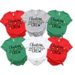 Christmas Crew Lights Family Group Matching Christmas Shirt