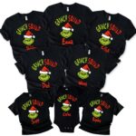 Grinch Squad Custom Name Christmas Matching Shirt