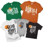 Momster Dadcula Little Monster Matching Halloween Shirt, Halloween Family Shirt, Matching Halloween Family Shirt