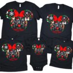 Minnie Mouse Merry Christmas For Family Matching Shirt