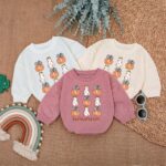 Personalized Pumpkin Spooky Halloween Matching Baby Romper