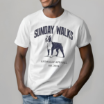 Sunday Walks With The Dog Animally Apparel Est 2024 Shirt