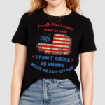 I Really Dont Know What He Said 2024 USA Flag I Don’t Think He Knows Ưhat He Said Either Shirt