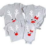 Custom Reindeer Family Matching Christmas Shirt