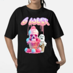 G West Melting Ice Cream Skull Shirt