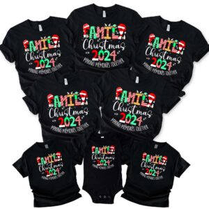 Family Christmas 2024 Making Memories Together Family Matching Christmas Group Shirt