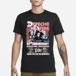 Depeche Mode 45th Anniversary 1980 2025 Thank You For The Memories Signatures Shirt