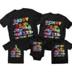 Custom Poppy Playtime Chapter 3 Smiling Critters Catnap Birthday Matching Shirt