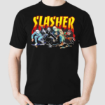 Horror Characters Skateboarding Slasher 2024 Shirt