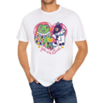 Harlequin X Pierrot Clown Love Shirt