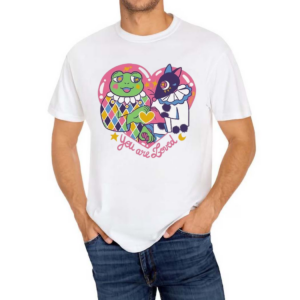 Harlequin X Pierrot Clown Love Shirt