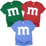 M M Family Shirt, Matching Halloween Costumes For Family Shirt, Custom Party Shirt, Mm Shirt