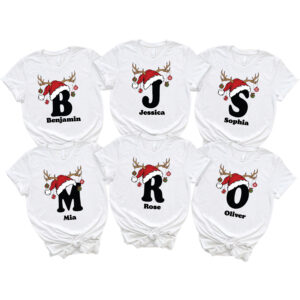 Christmas Custom Name Matching Christmas For Family Shirt