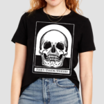 They Them Theirs Goth Skull Pronouns Shirt