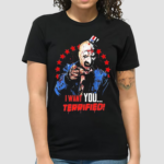 Horror Characters I Want You Terrified Halloween 2024 Painting Shirt