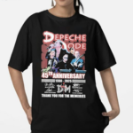 Depeche Mode 45th Anniversary 1980 2025 Thank You For The Memories Signatures Shirt