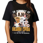 In Memory Of Orlando Cepeda 1937 2024 Thank You For The Memories Shirt