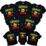 Grinch Squad Christmas Matching Party Group Shirt