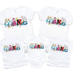 Custom Name Alice In Wonderland Matching Birthday For Friends Shirt