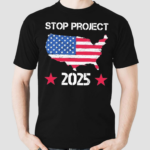 Stop Project 2025 American Flag Vintage Distressed Shirt