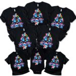 Stitch For Family Matching Christmas Shirt, Stitch Christmas Party 2024 Group Shirt