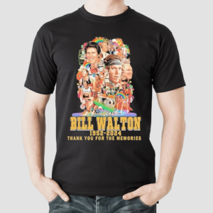 Remembering The Legendary Bill Walton 1952-2024 Thank You For The Memories Signatures Shirt