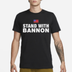 American Flag Stand With Bannon Shirt