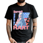 Bret Hart The Hitman Usa Flag And Maple Leaves Shirt