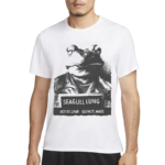 Frog Mrballen Wearing Seagull Lung Shirt