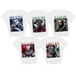 Custom Myers Jason Krueger Freddy Jason Voorhees The Clown Chucky Child And Play Matching Halloween Shirt