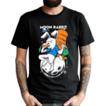 Rabbit Eating Carrots On The Moon Art Shirt